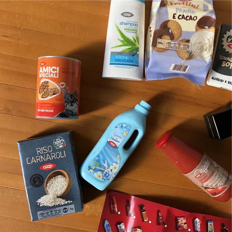 Оригинальный итальянский реалистичный пищевой питьевой домик для куклы 1/16 1/12