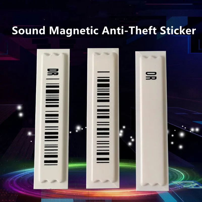 5000PCS Supermarket Anti-Theft Label Strong Sticky Acoustic Magnetic Anti-Theft Sticker EAS Barcode Soft Label