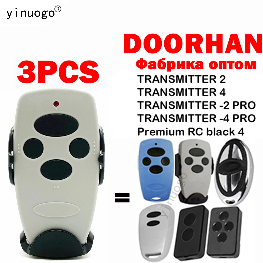 

3 Pack Gate Remote Contol DOORHAN TRANSMITTER 2 4 -2 -4 PRO Garage Door Remote Control Keychain Replacement 433mhz Dynamic Code