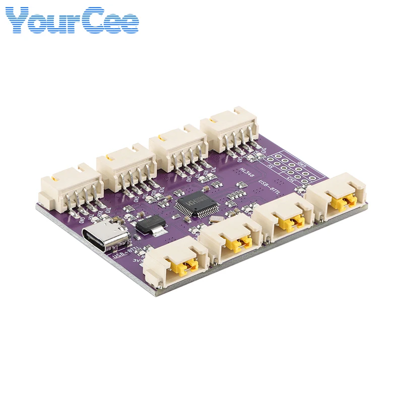 USB на 4/8 каналов последовательный порт TTL интерфейс Type-C 6 Мбит/с высокоскоростной
