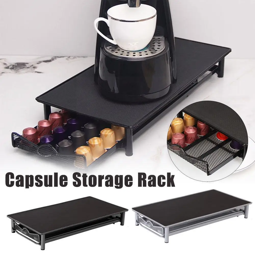 

Coffee Capsule Box Drawer Holder Coffee Pod Storage Rack Coffee Nespresso Dolce Organization Frame Capsule Gusto Machine St P7s4