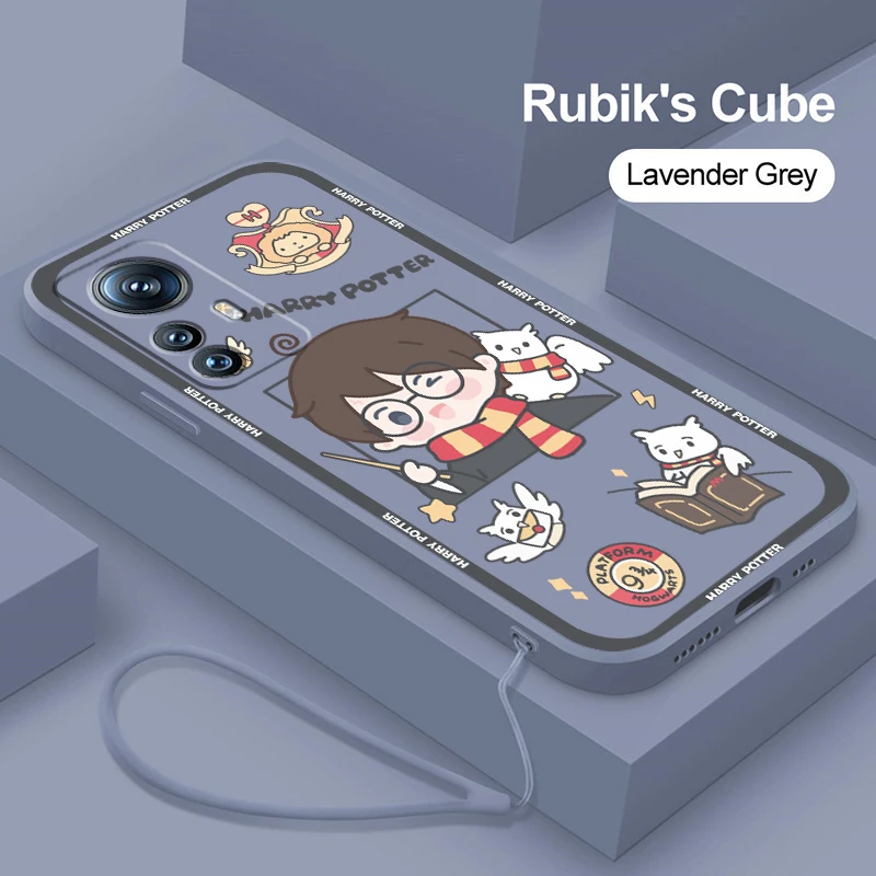 

Harries Wand Potters Cartoon Liquid Rope Cover Phone Case For Xiaomi Mi 12S 12 12X 12T 11i 11T 11 10 10S 10T Pro Lite Ultra 5G