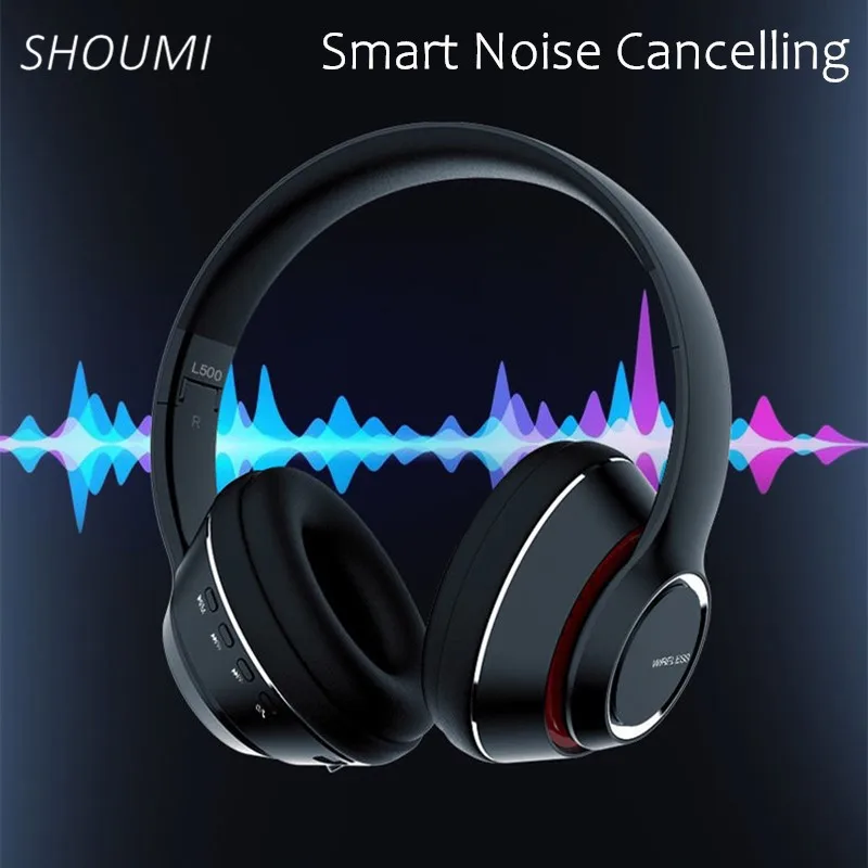 

Shoumi Wireless Bluetooth Headphones Foldable Earphones Over Ear Headset Sports Music Helmet with Mic Support TF Card MP3 Play