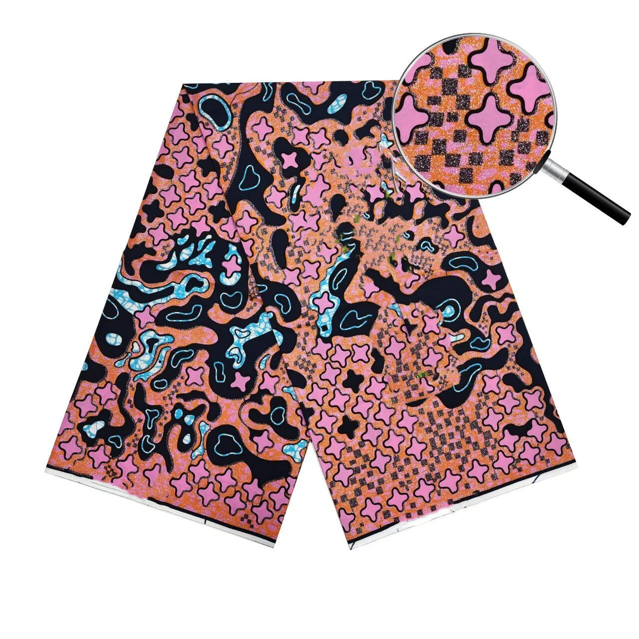 

2022 Высококачественная нигерийская супер-V Анкара Золотая восковая ткань Африканский хлопок 100% хлопок упаковка печатный материал 6 ярдов