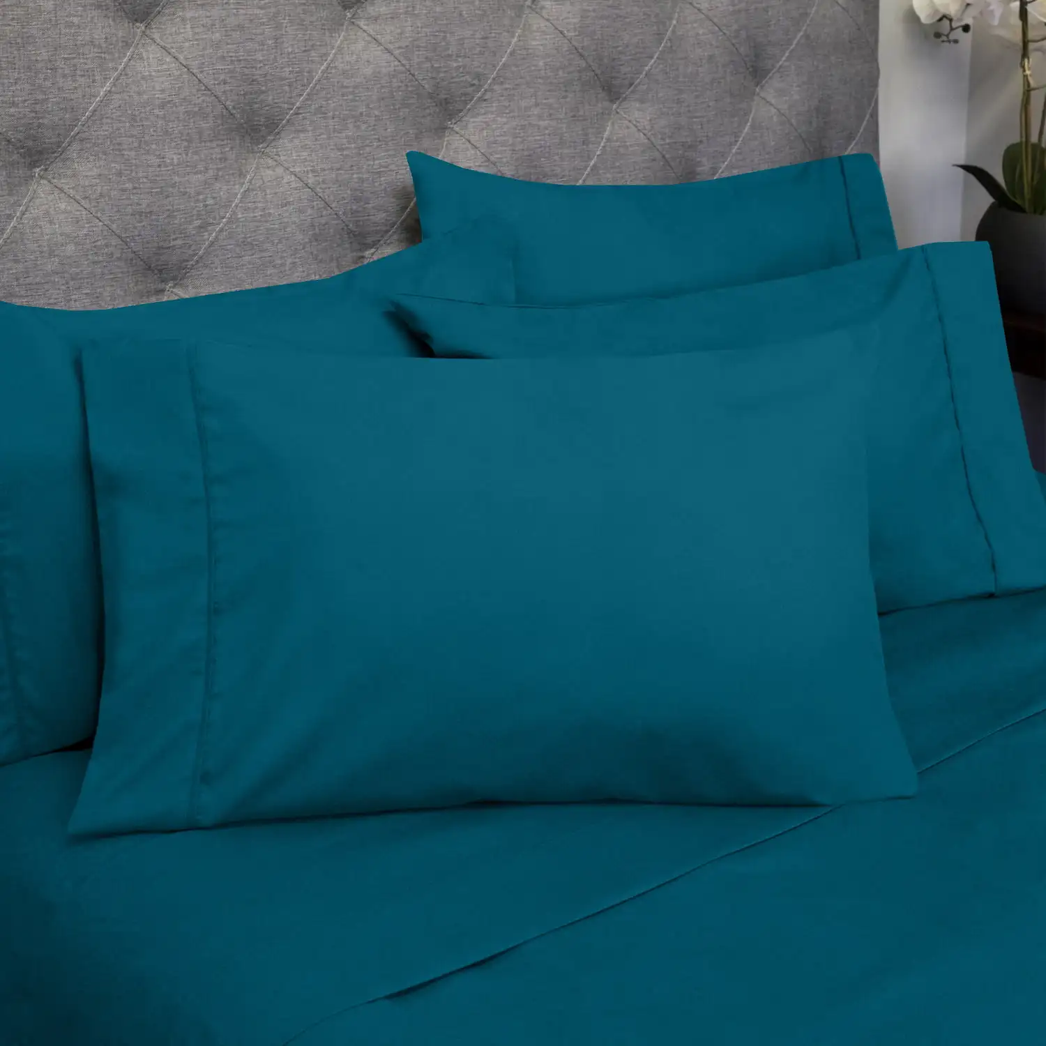 

6 Piece Bed Sheet Set Deep Pocket Egyptian Soft 1500 Thread Count Bedding Fitted Cover Bed Sheet Bedding Sets
