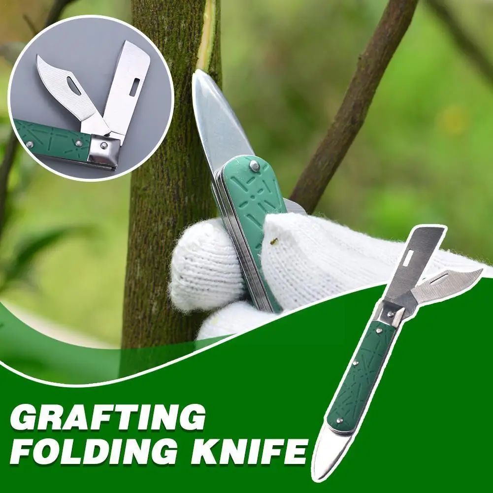 

Grafting Folding Knife Garden Seedling Foldable Cutter Nursery Tool Branch Tree Pruning Budding Bark Cutting Peeler L N7h6