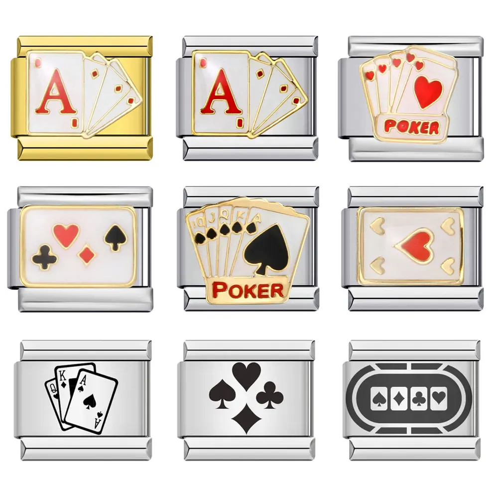 Игральные карты для покерной игры Semkeiyee итальянские Подвески размером 9 мм женщин