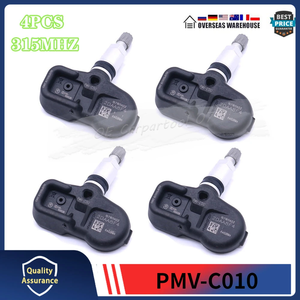 4 шт. TPMS система контроля давления в шинах для Toyota Avalon Camry RAV4 Tacoma Land Cruiser 315 МГц система контроля давления в шинах 42607-30060