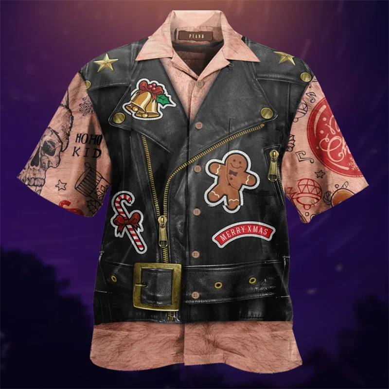 

Гавайская рубашка с 3D принтом для мужчин, летняя пляжная Повседневная рубашка на одной пуговице размера плюс 5XL, 2022