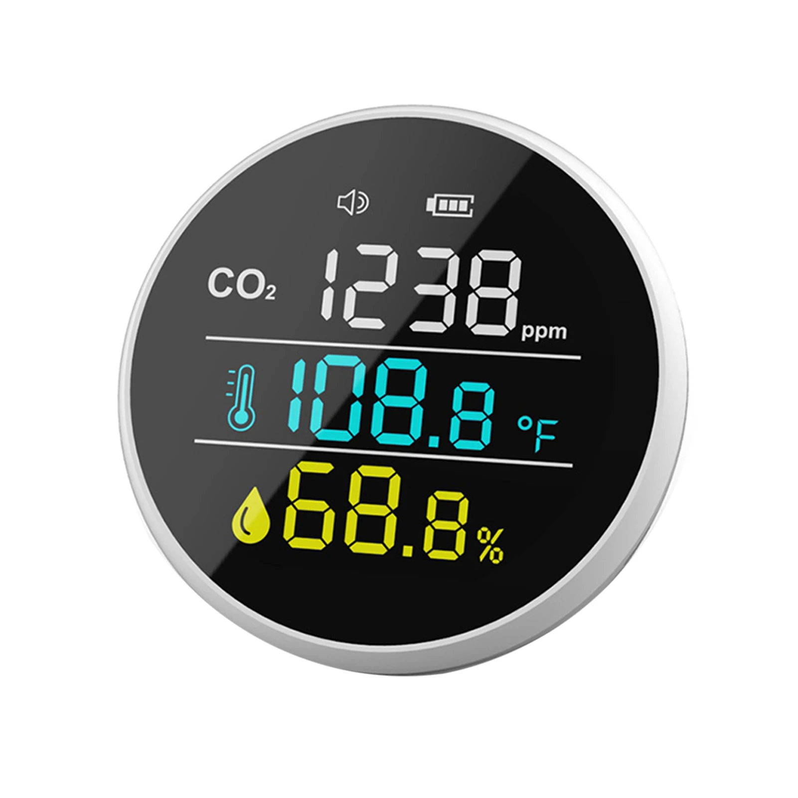 

Four-in-One Desktop CO2 Measuring Temperature And Humidity Sensor Tester Indoor Air Quality Carbon Dioxide Detector Real-Time