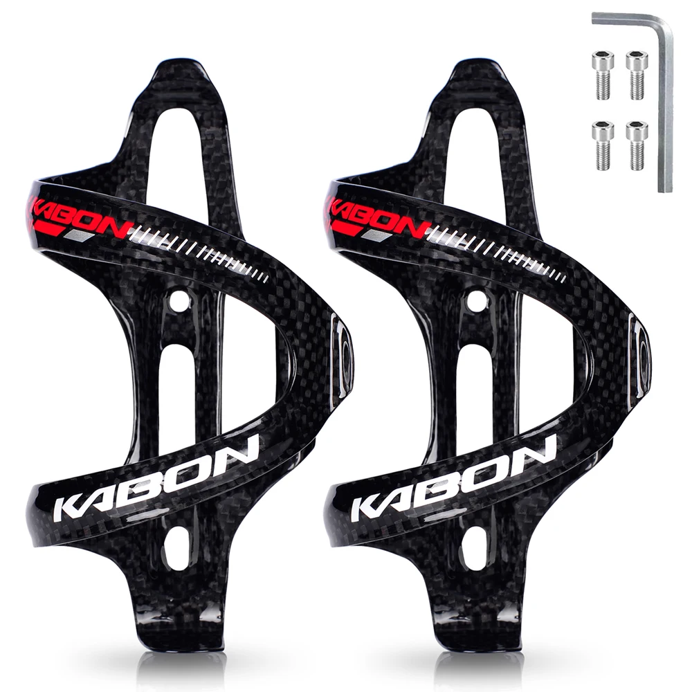 

Carbon Fiber Bicycle Bottle Holder Bike Bottle Cage Cycling Water Bottle Holder Side Pull - Pack of 2