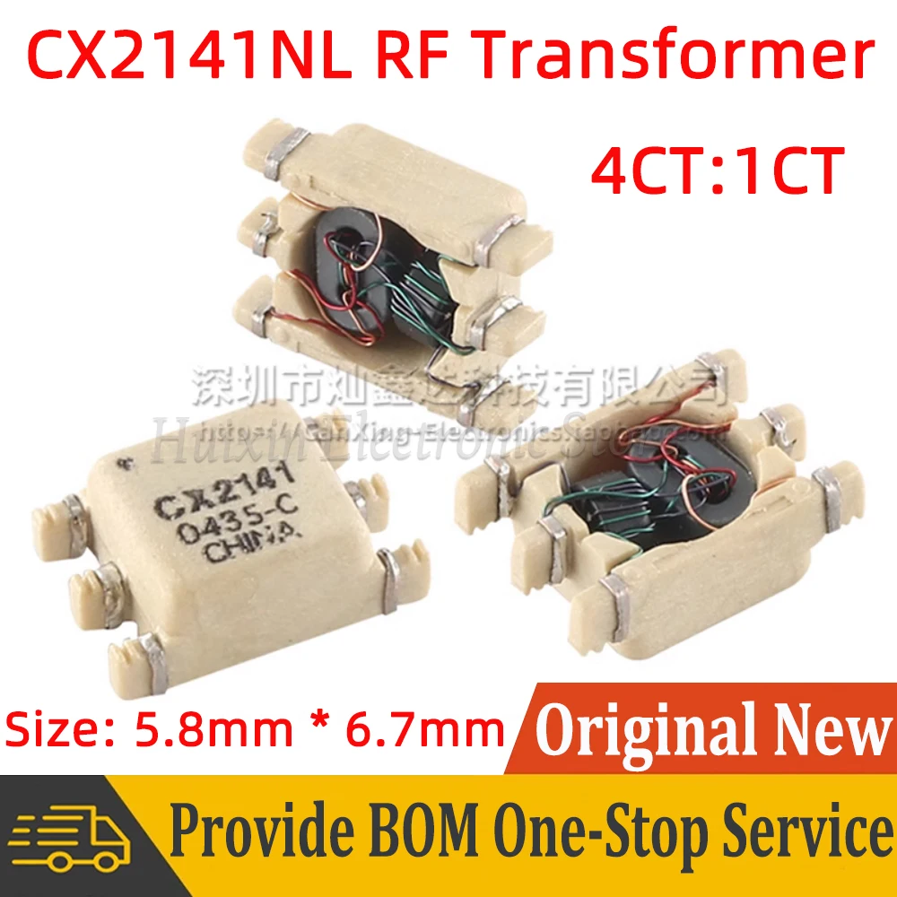 Фото 2 шт. CX2141NL CX2141 SMD радиочастотный трансформатор низкопрофильный широкополосный радиочастотный импеданс коэффициент 4CT:1CT резьбовой изоляционный сигнальный трансформатор №1