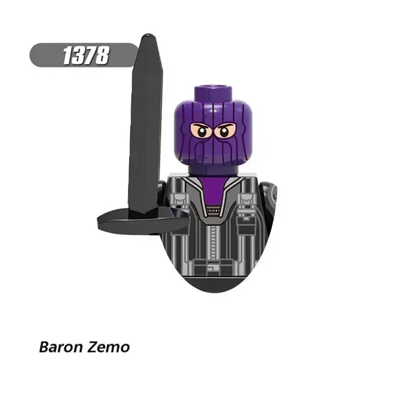X0272 XH1381 XH1385 Супергерой Мстители Черная Вдова Капитан Америка Кирпичи Персонаж