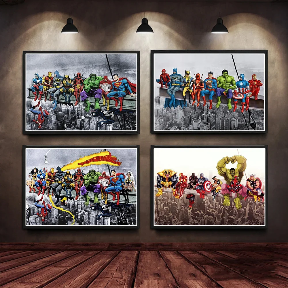 Фотопостер и печать группы супергероев Marvel Железный человек HD Мстители Картина