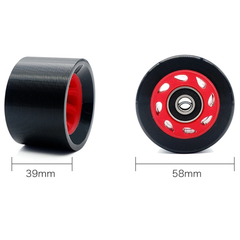 4PCS Double-Row Roller Skate Accessories Speed Skating Shoe Wheels 95A Car Line Skates PU |