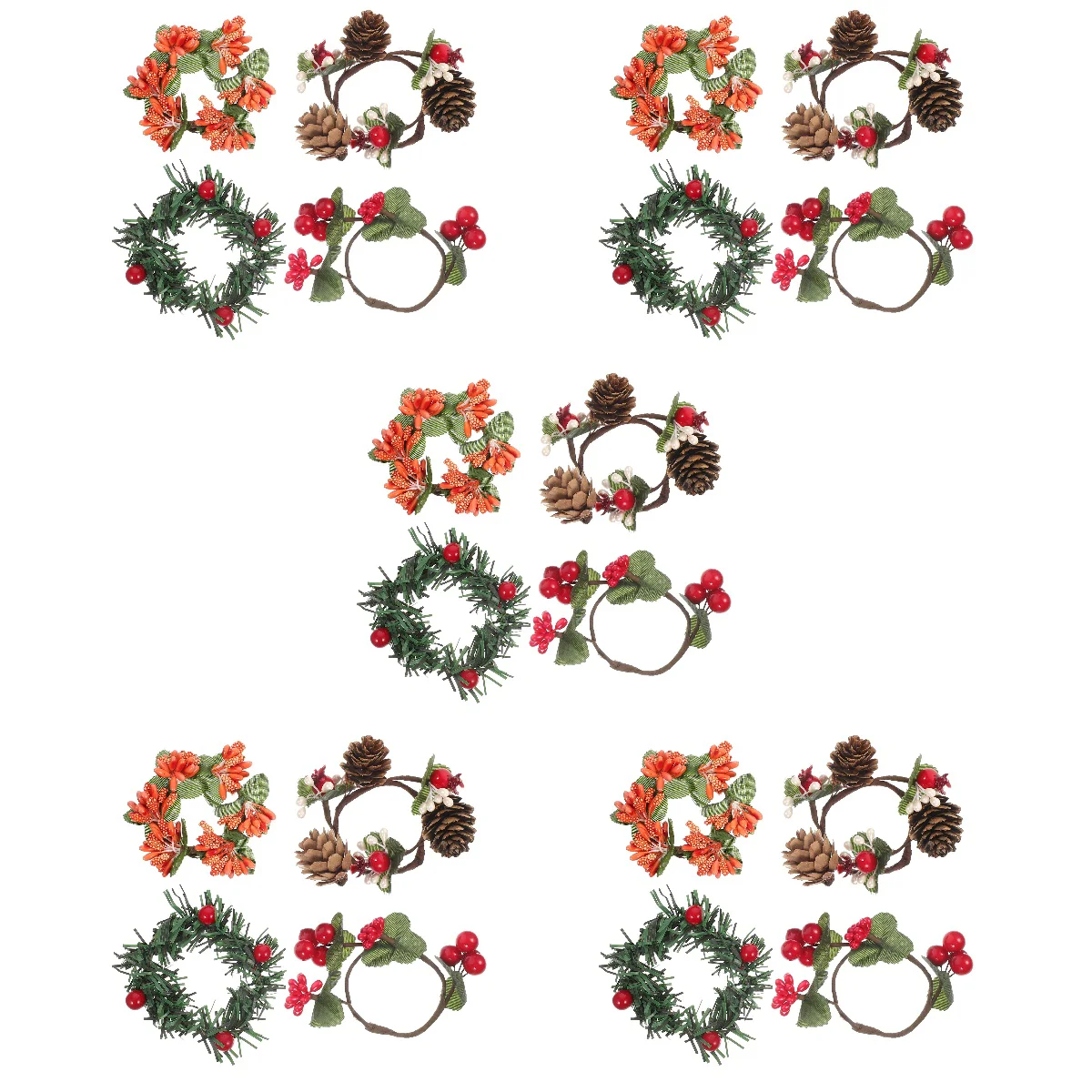 

40 cloth napkins xmas decorative napkin buckles napkin ring tableware adornments napkin clasps for party