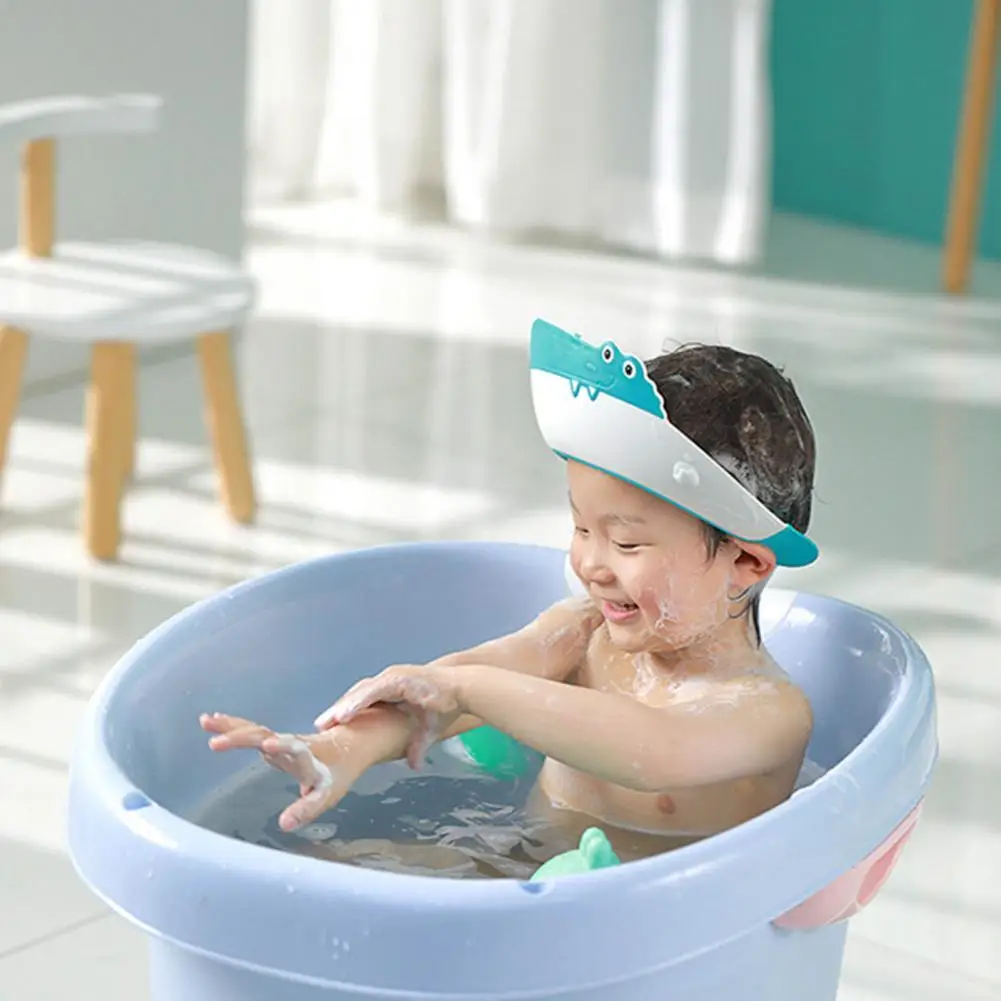 

Adjustable TPE Kids Protecting Ears Eyes Shampoo Rinsing Cap for Home