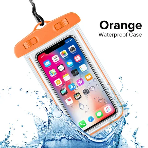 Водонепроницаемый чехол для телефона плавающая водонепроницаемая сумка универсальная подводная Защитная сумка для телефона PV чехол для iPhone 14 Pro Xs Max XR X