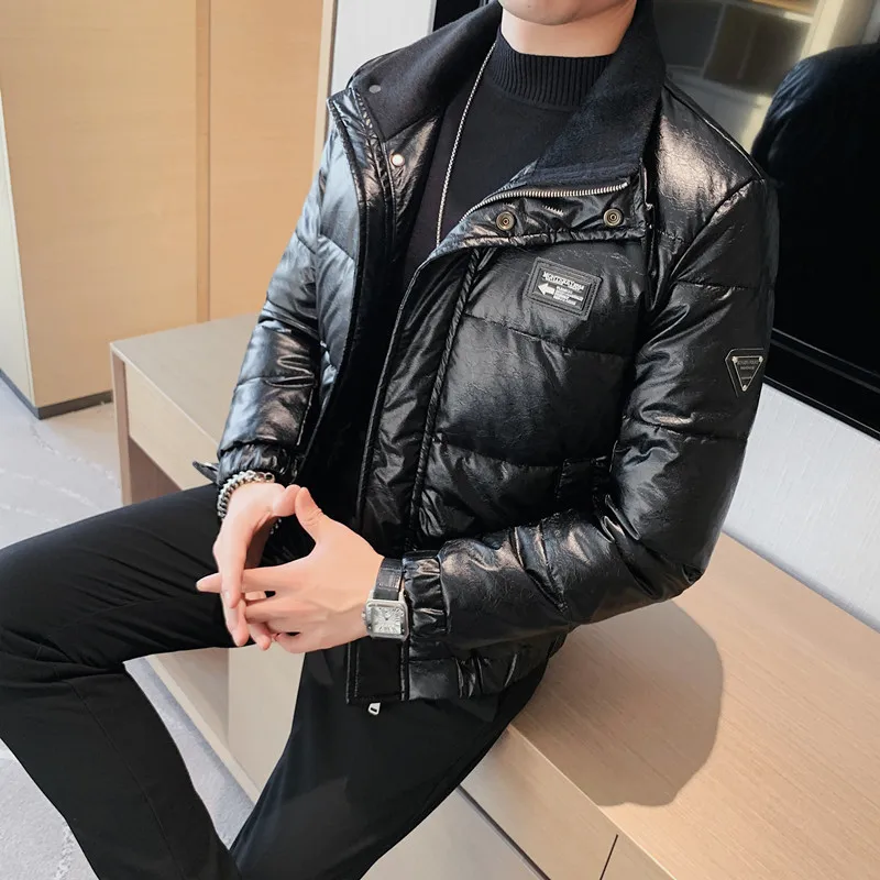 Winter Thicken Warm Down Jackets for Men Fashion Slim Casual White Duck Down Coats Windproof Outdoor Parkas Men Clothing 2022