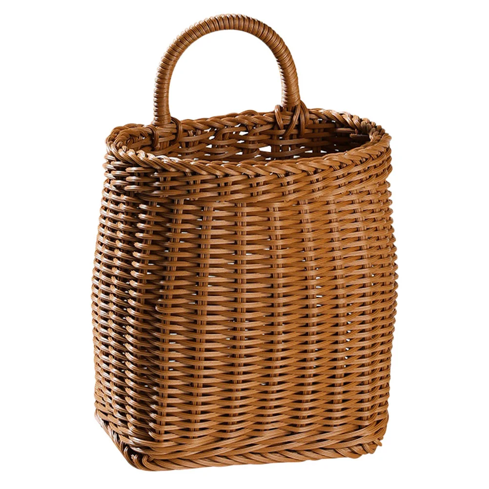 

1Pc Woven Hanging Basket Wall Woven Baskets for Storage