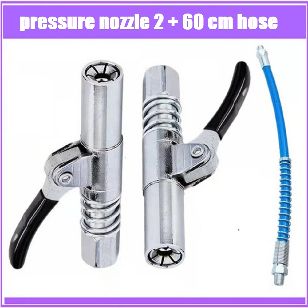 

2Pcs Grease Coupler Heavy-Duty Quick Release Grease Gun Coupler Npti/8 10000Psi Two Press Easy To Push Accessories