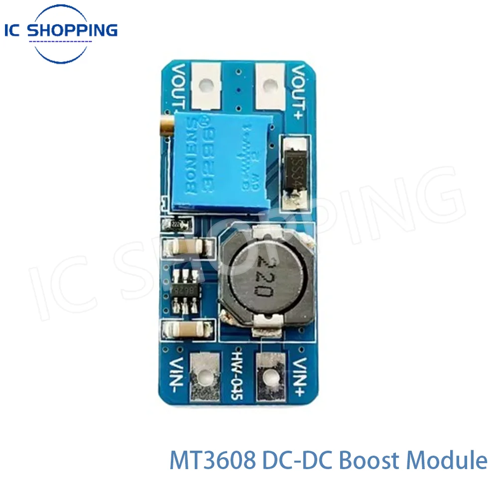 1 шт. Модуль повышения яркости MT3608 2 А плата бустера с регулируемым входным