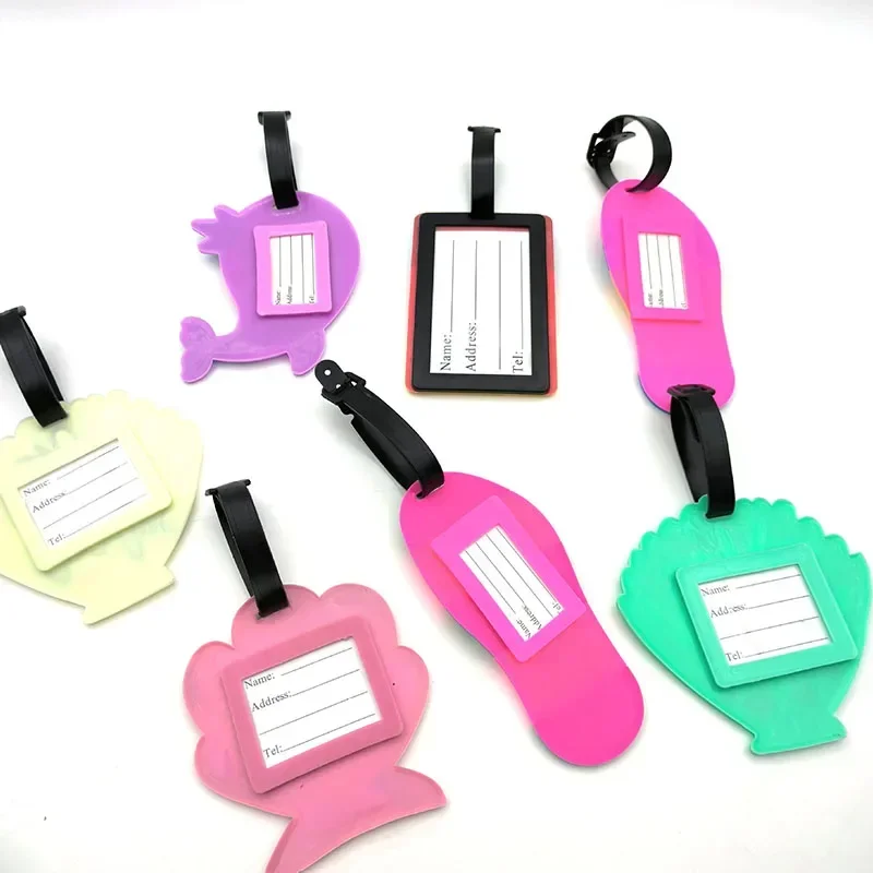 1 шт. Модная стильная силиконовая переносная этикетка для путешествий держатель
