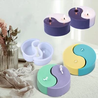 new tai chi candle silicone mold yin yang candle soap mold diy aromatherapy candle epoxy resin mold handmade soap candle mold