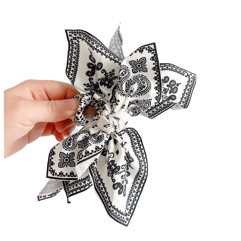 Заколки для волос в богемном стиле с бантом кешью Пейсли акулой клипсой большие