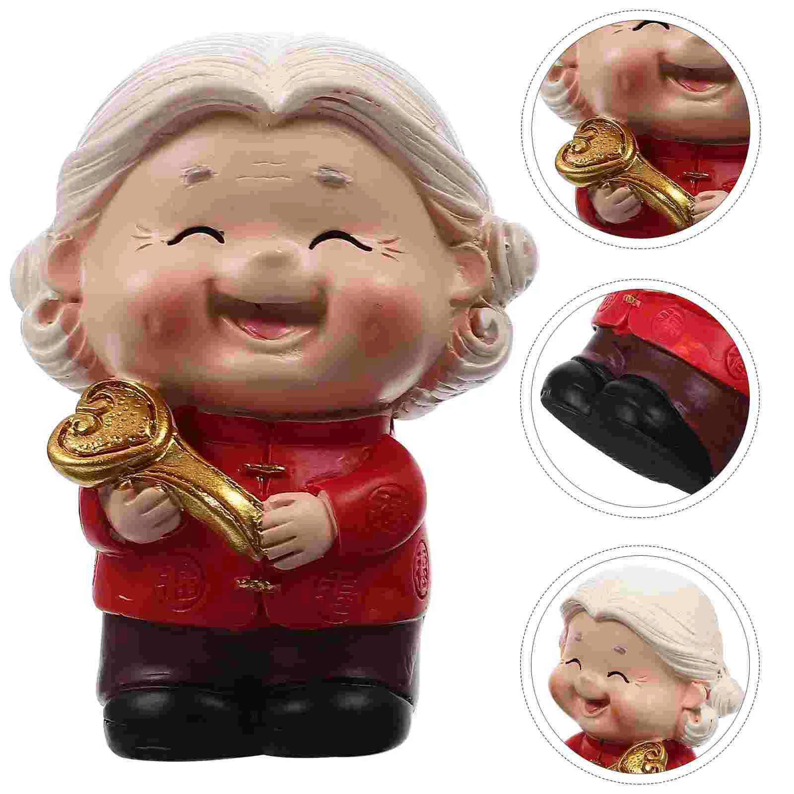 

Couple Figurine Statue Wedding Figurines Elderly Cake Anniversary Grandparents Chinese Sculpture Husband Miniature Wife Birthday
