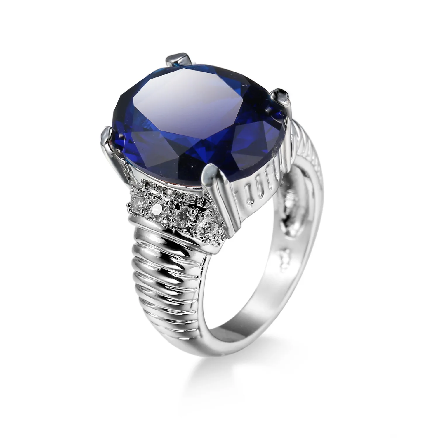 

Square Princess Big Cut Cubic Zircon Crystal Silver Color Ring With Stamp Jewelry Engagement Bridal Wedding Party Bague Bijoux