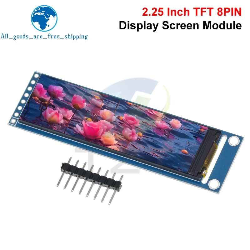

TZT 2.25 Inch IPS Full Angle TFT Display Screen LCD Screen Color Display Module SPI Serial Port High-definition 76X284 ST7789