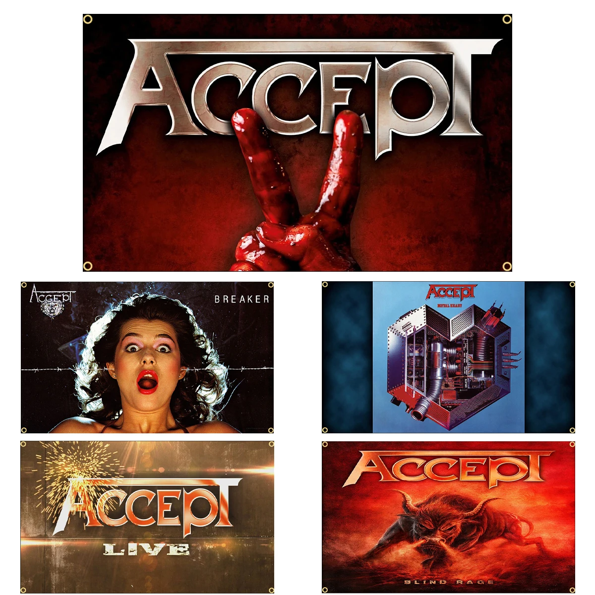 FLAGDOM 90x150 см 3x5 футов яркий металлический ободок гобелен полиэстер печать фотообои