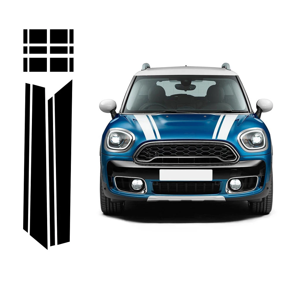 

1Set Car Hood Trunk Engine Cover Vinyl Decal Rear Line Bonnet Stripe Stickers for BMW Mini F60