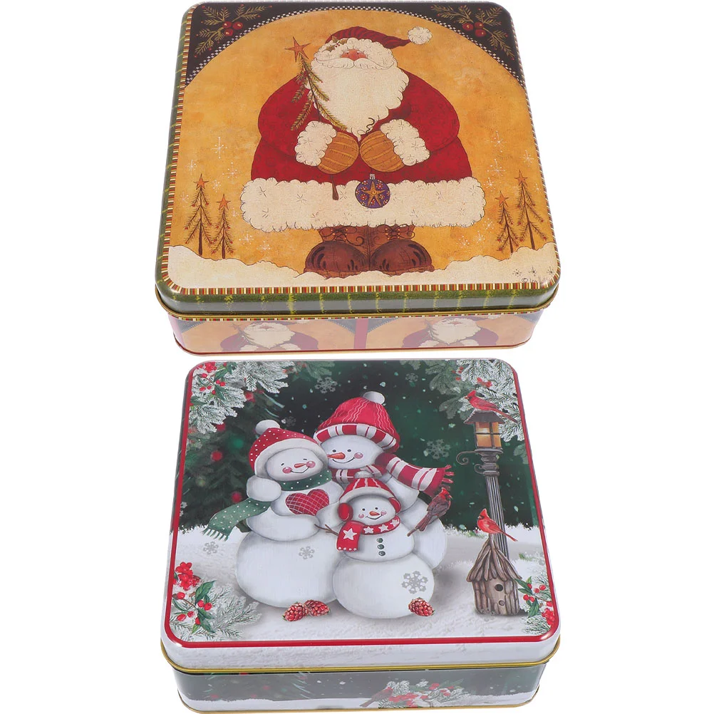 

Cookie Tin Lid Candy Storage Holder Christmas Containers Sweet Jar Tins Lids Decor