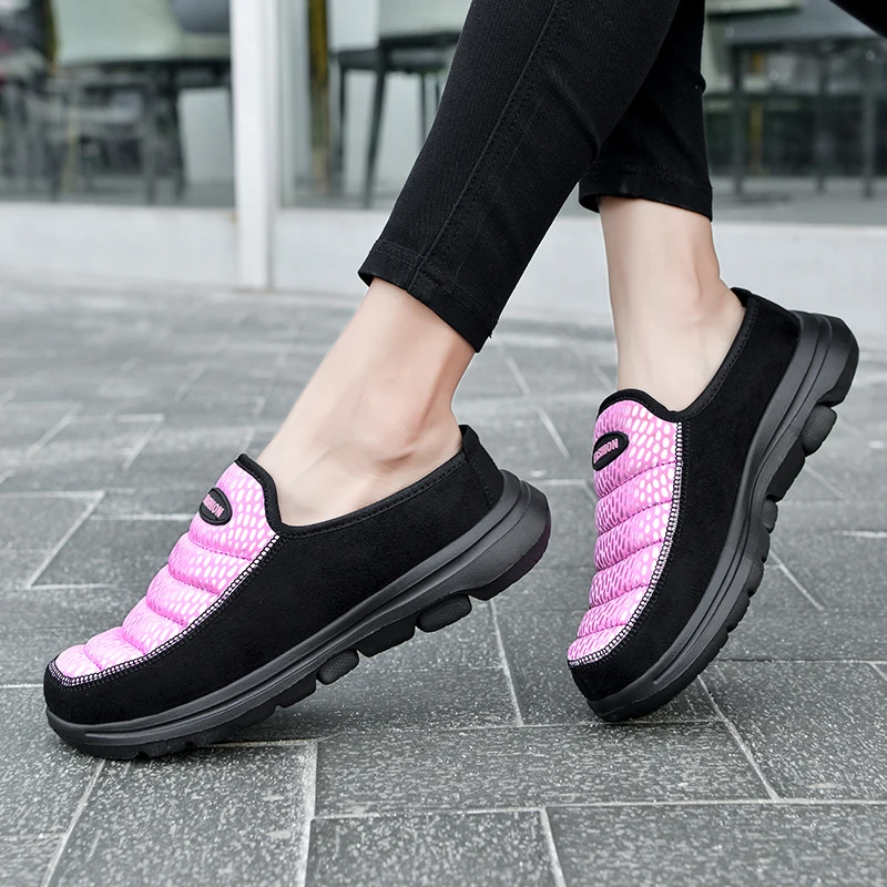Winter Shoes Plush Warm Casual Sneakers Mens Indoor Walking Shoes Women Outdoor Walking Footwear Winter Cotton Shoes Size 36-46