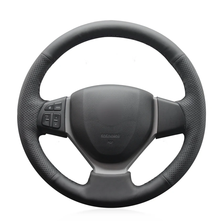 

Hand-stitched Non-slip Durable Micro Fiber Leathe Car Steering Wheel Cover Wrap For Suzuki CELERIO S-CROSS SX4 2013 2014 Vitara