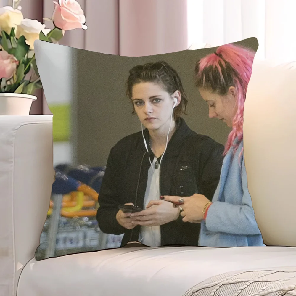 Клетчатый чехол для подушки