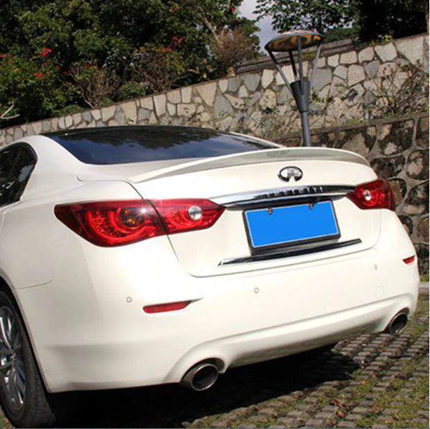 Спойлер для Infiniti Q50 Q50S материал ABS заднее крыло автомобиля цвет грунтовки задний