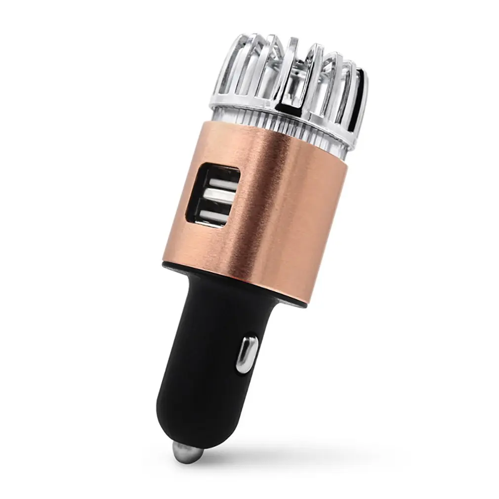 

Car Air Purifier Ionizer Purifier with Dual USB Charger and Ionic Air Freshener Air Cleaner portable