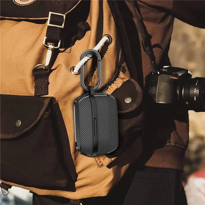 Чехол для Jabra Elite Active 75TElite 7 Pro Jabra Elite 7 Active, роскошная броня из углеродного волокна с чехлом-карабином (art.: 3920c72bb6ecf) - 3920c72bb6ecf