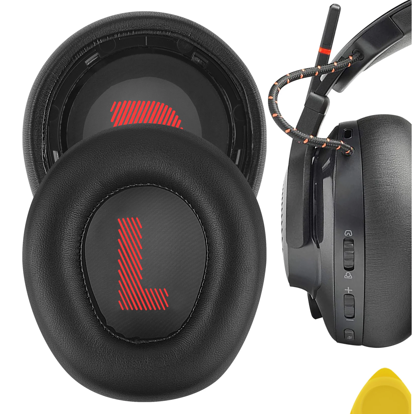 

Geekria QuickFit Replacement Ear Pads for JBL Quantum 600 Wireless Headphones Ear Cushions, Headset Earpads