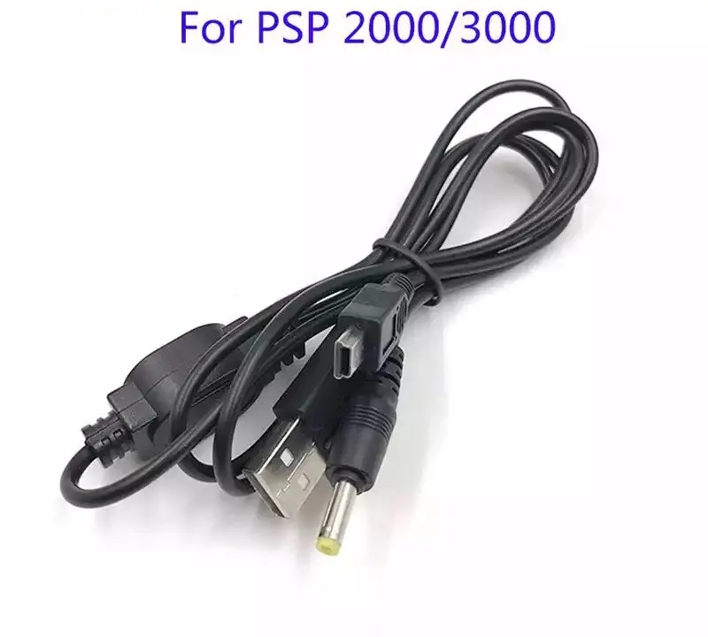 30pcs 1M USB data cable + Charging cable 2 In 1 for PSP1000 2000 cable and 30pcs memory stick pro duo Free Shipping