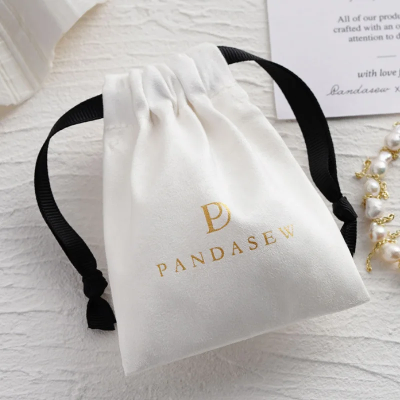 

White Suede Gift Bags 7x9cm 8x10cm 9x12cm 10x15cm Party Candy Sack Watches perfume Makeup Jewelry Flannel Pouches