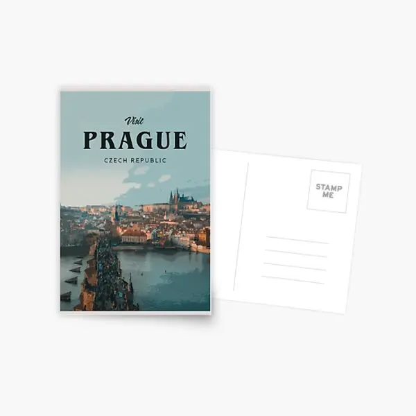 

Prague Postcard Style Modern Life Gift Indoor Bedroom Picture Aesthetic Simple Photocard Album Memory Cartoon Photo Hoom Boys