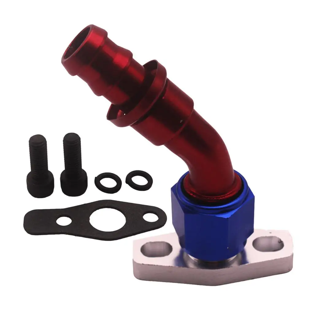 

10 AN10 45 градусов 5/8 дюйма направляющая на конец шланга, фитинг для топливного масла из сплава для GT30R