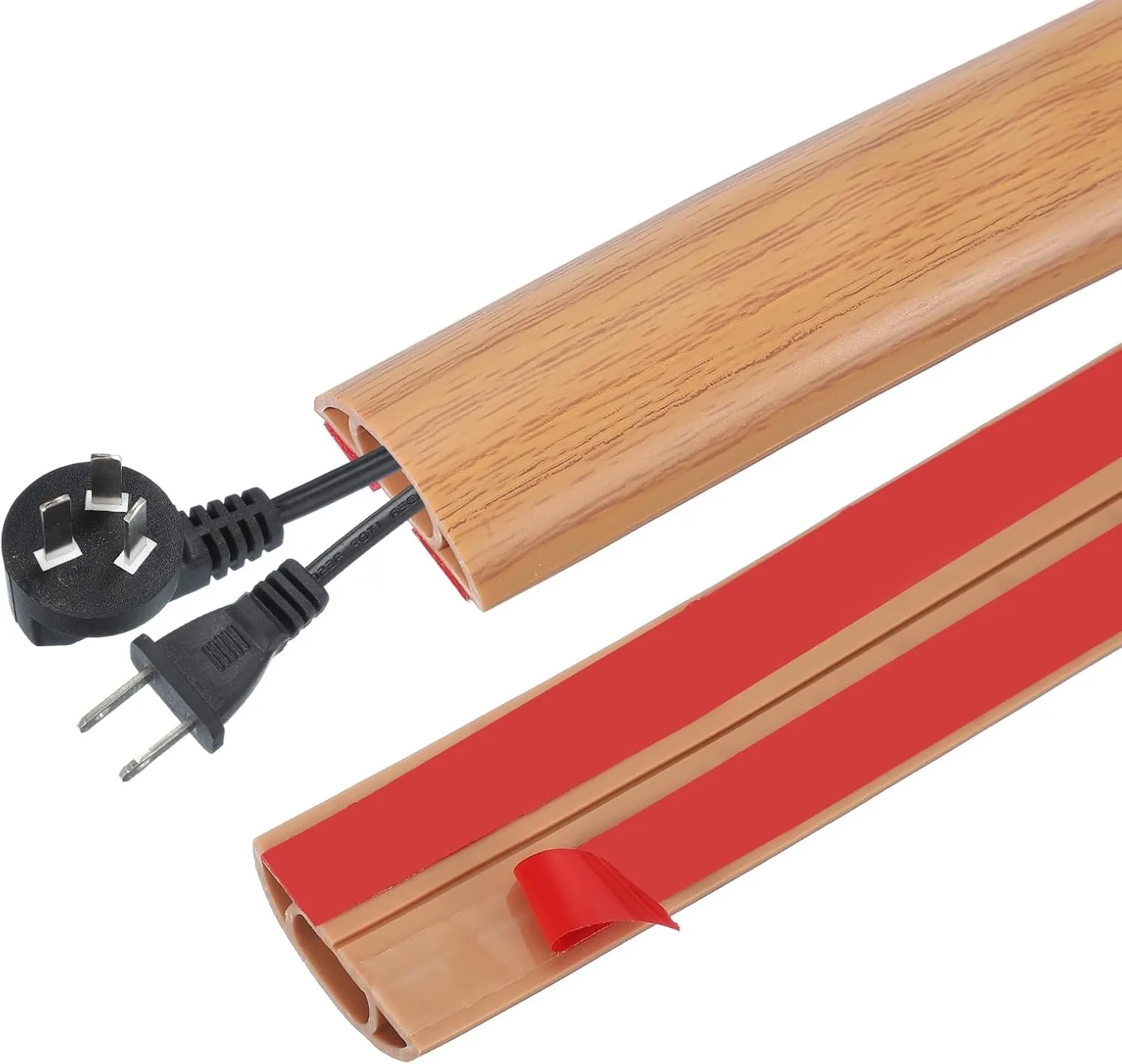 

1 Шт. ПВХ-канал Для Кабеля 100/200 См, Напольный Органайзер Для Проводов, Простое Устройство Для Укладки Кабеля