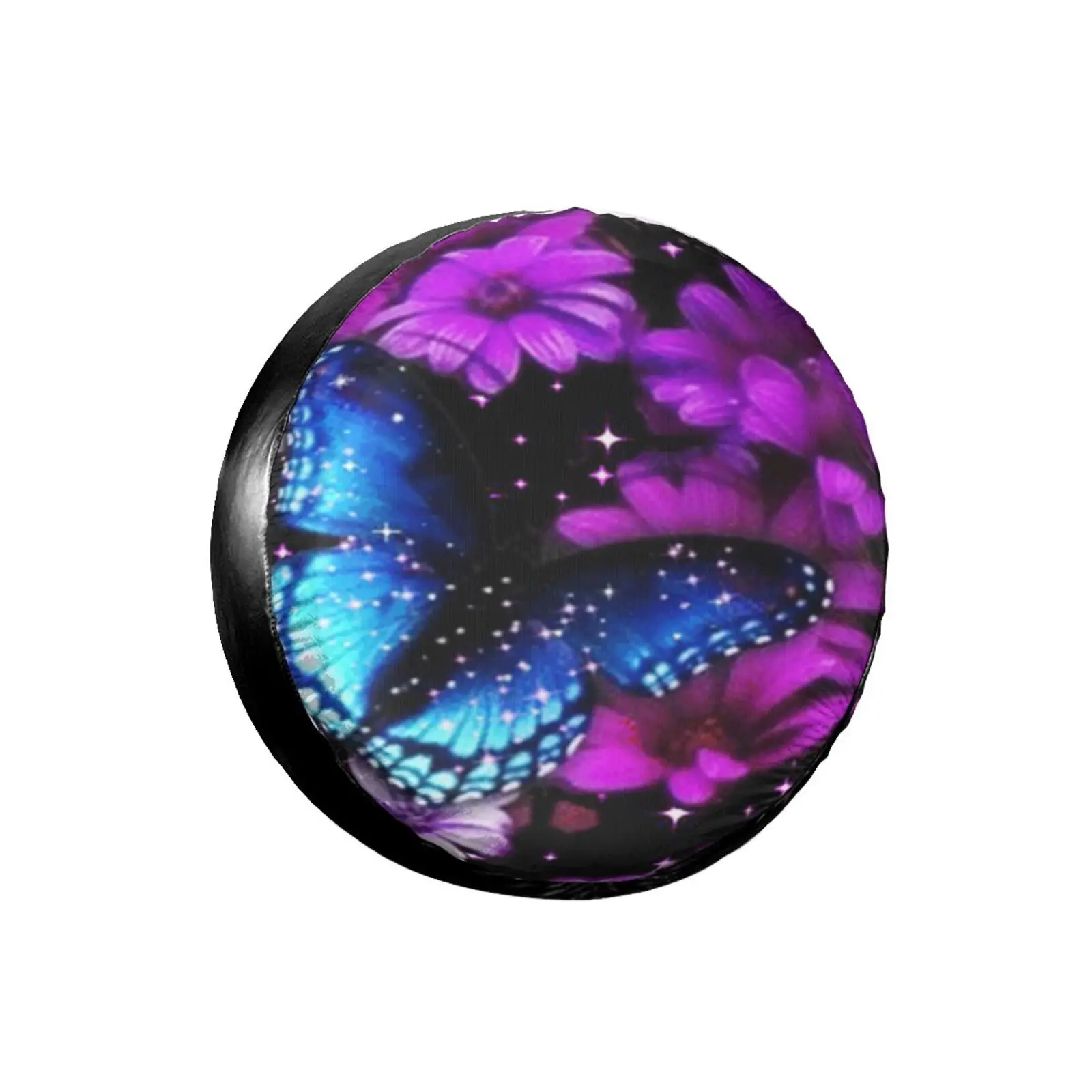 

3D Cartoon Butterfly Spare Tire Cover Waterproof Dustproof Sun Wheel Tire Cover For Jeep, Trailer, SUV Vehicle Anime Tire Cover