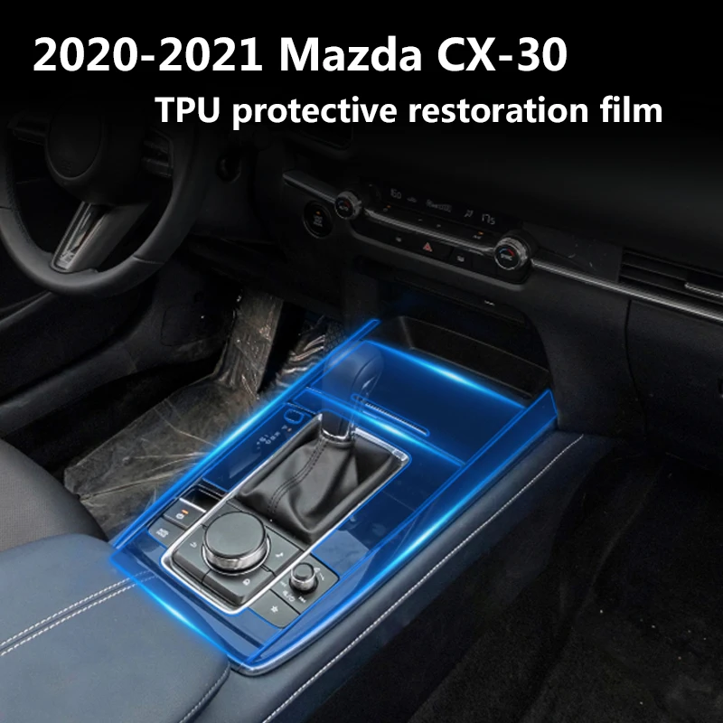 

Для Mazda CX-30 2020 2021 центральная консоль автомобиля, прозрачная фотопленка с защитой от царапин, аксессуары для навигации