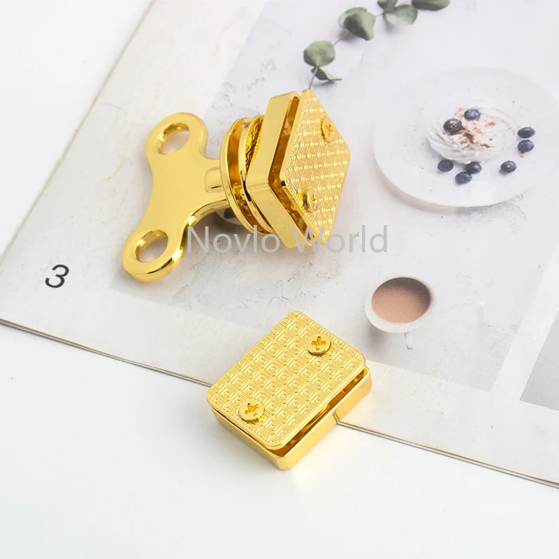 5-10-30pieces 40x36mm Turn Lock Purse Making Accessories Metal Purse Twist Lock Craft Case Clasp